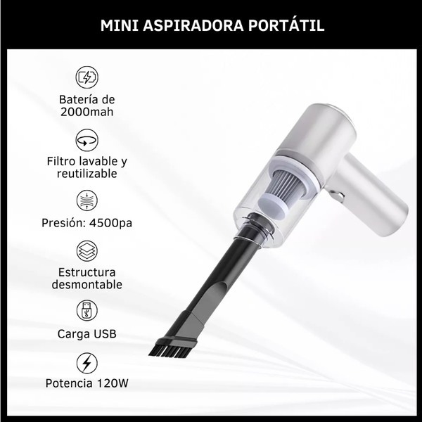 Mini Aspiradora Portatil
